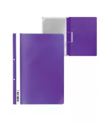 Папка-скоросшиватель с перфорацией пластиковая ErichKrause® Economy, A4, фиолетовый