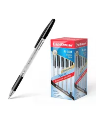 Ручка шариковая ErichKrause® R-301 Classic Stick@Grip 1.0, цвет чернил черный