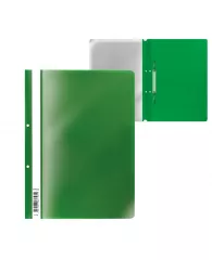 Папка-скоросшиватель ErichKrause® Fizzy Classic, A4, верх.прозрачный лист с перфорацией зеленый