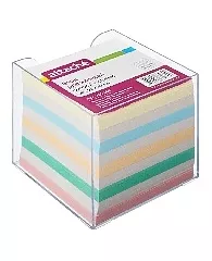 Блок-куб 9*9*9 см цветной Attache Economy в пластиковом корпусе