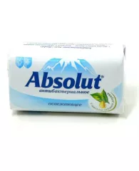 Мыло туалетное антибактериальное 90 г ABSOLUT (Абсолют) "Нежное", не содержит триклозан, 6058, 6001,