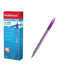 Ручка шариковая ErichKrause® Ultra Glide U-28 автомат фиолетовая