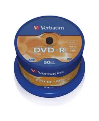 Диск DVD-R Verbatim 16х 43548 Azo пласт.коробка, на шпинделе (50шт./уп.)