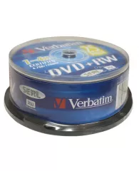 Диск DVD+RW  Verbatim 4x 43489 DataLifePlus пласт.коробка, на шпинделе (25шт./уп.)