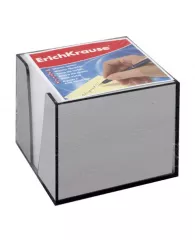 Блок-куб 9*9*9 см белый ErichKrause® в пластиковом корпусе