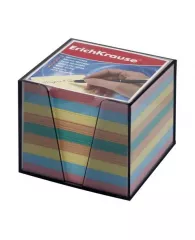 Блок-куб 9*9*9 см цветной ErichKrause® в пластиковом корпусе