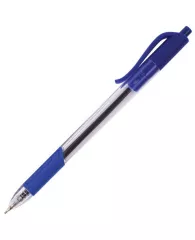 Ручка шариковая масляная автоматическая BRAUBERG "Extra Glide R-Grip", СИНЯЯ, узел 0,7 мм, линия пис