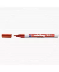 Маркер Edding 751 1-2мм перм, красный лаковый