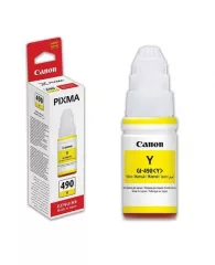 Чернила CANON (GI-490Y) для СНПЧ Pixma G1400\G2400\G3400, желтый, ресурс 7000 стр., оригинальные, 06