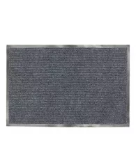 Коврик входной ворсовый влаго-грязезащитный ЛАЙМА/ЛЮБАША, 90х120 см, ребристый, толщина 7 мм, серый