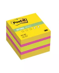 Блок самоклеящийся (стикер) POST-IT ORIGINAL "Лето", 51х51 мм, 400 л., ассорти, 2051-ONY