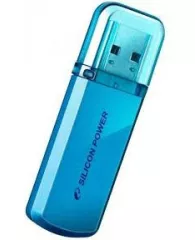 Внешний накопитель Flash USB-Drive 64Gb Silicon Power Helios 101 SP032GBUF2101V1B, голубой (USB2.0)