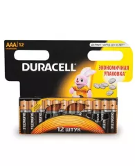 Батарейка Duracell Plus AAA алкал. 12шт/уп LR3