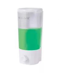Диспенсер для жидкого мыла ЛАЙМА, наливной, 0,38 л, ABS-пластик, белый (матовый)
