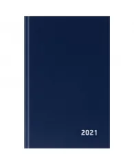 Ежедневник датир. 2021г., A5, 168л., бумвинил, OfficeSpace, синий