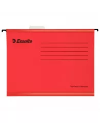 Подвесная папка Esselte Plus Foolscap А4+ до 250 листов красная (25 штук в упаковке)