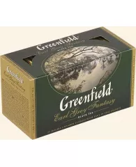 Чай GREENFIELD "Earl Grey", черный с бергамотом, 25 пакетиков в конвертах по 2 г