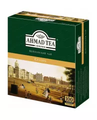 Чай AHMAD (Ахмад) "English Tea №1", черный, 100 пакетиков с ярлычками по 2 г, 598-012