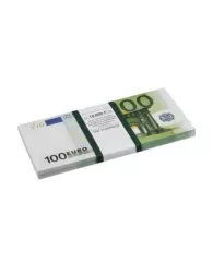 Сувенир деньги шуточные "100 евро" упаковка с ероподвесом 5шт/уп