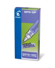 Ручка шариковая масляная с грипом PILOT "BPS-GP", СИНЯЯ, корпус прозрачный, узел 0,5 мм, линия письм