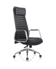 Кресло BN_Fc_Руководителя Echair-528 ML кожа черная, алюминий