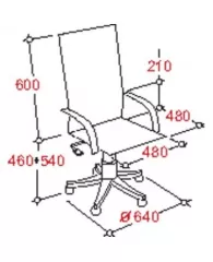 Кресло BN_Jl_Руководителя EChair-705 TPU к/з черный, хром