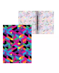 Папка-скоросшиватель ErichKrause® Disco Style с пружинным механизмом разноцветная