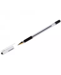 Ручка шариковая MunHwa "MC Gold" черная, 1,0мм, грип, штрих-код