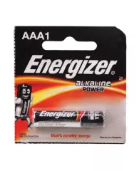 Батарейка ENERGIZER Alkaline Power, AAA (LR03, 24А), алкалиновая, мизинчиковая,1 шт., в блистере (от