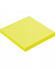 Блок-кубик Attache Selection с клеев. краем 76х76, неон, желтый 100л
