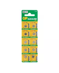 Батарейка GP Alkaline 192 (G3, LR41), алкалиновая, 1 шт., в блистере (отрывной блок), 4891199015533