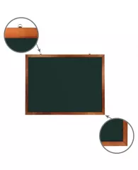Доска для мела магнитная 90х120 см, зеленая, деревянная окрашенная рамка, Россия, BRAUBERG, 236892