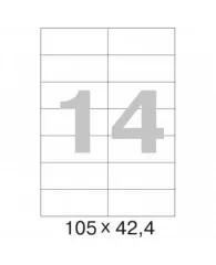 Этикетки самоклеящиеся Promega label 105х42,4 мм/14 шт. на листе А4 (25л.