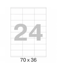 Этикетки самоклеящиеся Promega label 70х36 мм/24 шт. на листе А4 (100 л.