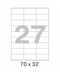 Этикетки самоклеящиеся Promega label 70х32 мм/27шт. на лист.А4 (100 лис