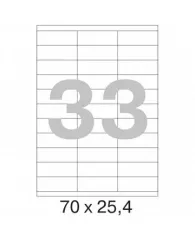 Этикетки самоклеящиеся Promega label 70х25,4 мм / 33 шт. на листе А4 (100л.