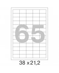 Этикетки самокл. ProMEGA Label BASIC 38х21,2 мм/65 шт. на листе А4 (100л
