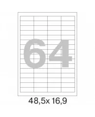 Этикетки самоклеящиеся Promega label 48,5х16,9 мм/64 шт. на листе А4 (25л.