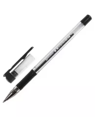 Ручка шариковая Brauberg "X-Writer", узел 0,7 мм, линия 0,35 мм, резиновый упор, черная