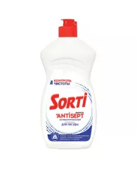 Средство для мытья посуды антибактериальное 450 г SORTI "Контроль чистоты", 1178-3