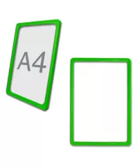 Рамка-POS для ценников, рекламы А4 зеленая
