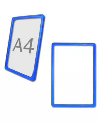 Рамка-POS для ценников, рекламы А4 синяя