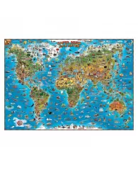 Настенная карта Карта мира для детей 1,37Х0,97 978-1-905502-70-7