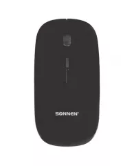 Мышь беспроводная SONNEN M-243, USB, 1600 dpi, 4 кнопки, оптическая, цвет черный, 512646