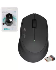 Мышь беспроводная LOGITECH M280, 2 кнопки + 1 колесо-кнопка, оптическая, черная, 910-004287