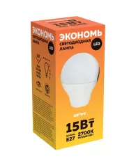 Лампа светодиодная Старт LED, серия "ЭКО" 15W30, тип А "груша" E27, 2700К, теплый свет, 15000ч
