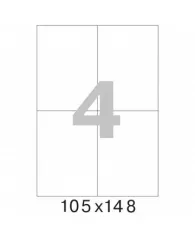 Этикетки самоклеящиеся Promega label 105х148 мм/4 шт. на листе А4 (25л.