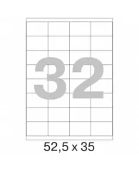 Этикетки самоклеящиеся Promega label 52,5х35 мм/32 шт. на листе А4 (25л.