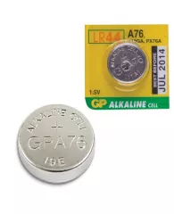 Батарейка GP Alkaline, A76 (G13, LR44), алкалиновая, 1 шт., в блистере (отрывной блок)