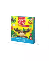 Мягкий пластилин ArtBerry® с Алоэ Вера 12 цветов со стеком, 240г (коробка)